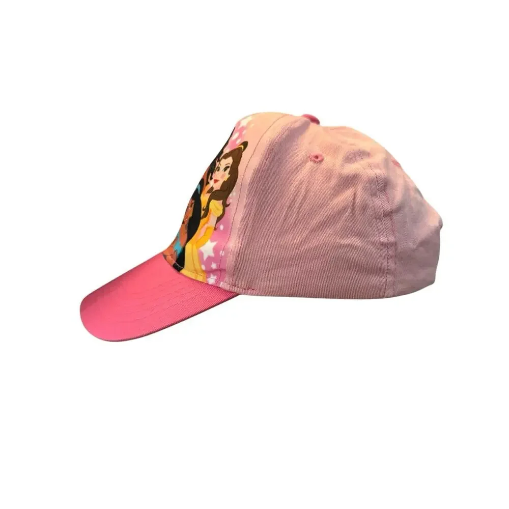 Disney Princess Youth Pink Adjustable Baseball Hat Cap Moana Belle Mulan Jasmine